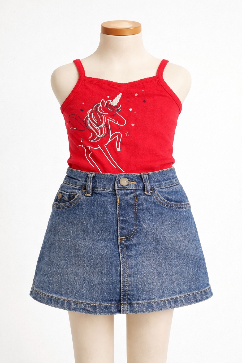 Girls Denim Jersey Skirt Size 3T