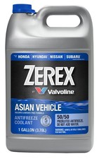 Zerex 861398 Blue Coolant 50/50 Pre-Mixed 1 Gallon For Asian Vehicles HOAT
