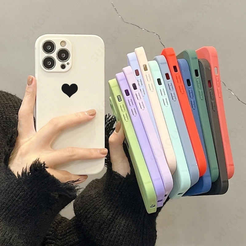 For iPhone 17 16 15 Plus 14 13 12 Pro Max 8 Cute Slim Soft Silicone Case Cover - Image 3 of 4