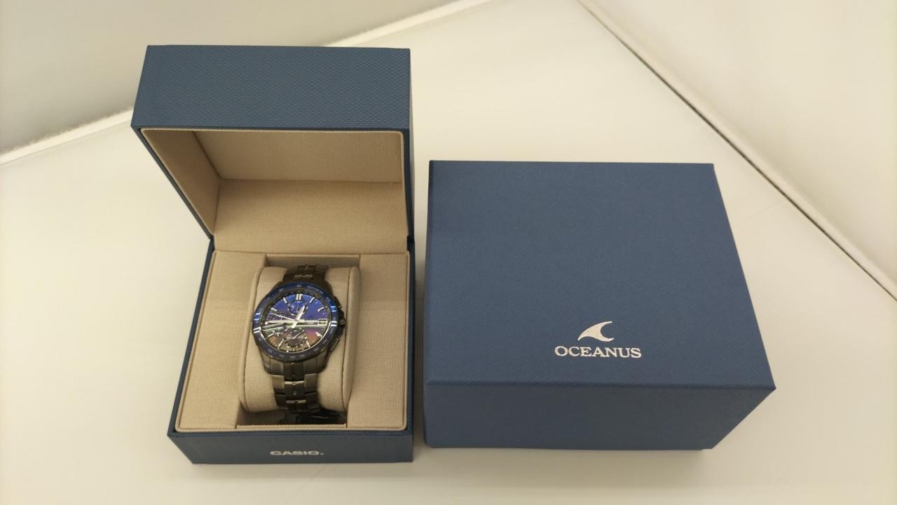 Casio OCW S7000B 2AJF Solar-Powered Radio-Controlled Wristwatch