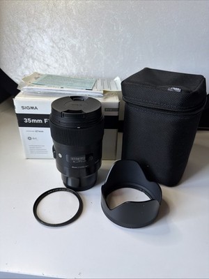 Sigma 35mm Art Lens f/1.4 DG HSM Lens for Sony E mount w/ Original Box And Case