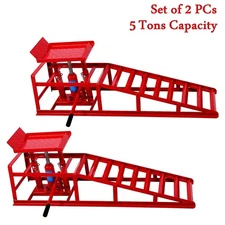 2PCS Auto Car Truck Service Ramps Garage Car Lifts 12000lb Repair Frame Lift Red
