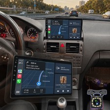 F&uuml;r Mercedes Benz C Klasse W204 S204 Autoradio Carplay Android Auto FM BT Kamera