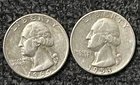 Lot of 2 - 1964/53 Washington Quarter - Junk Silver Lot - 90% Silver