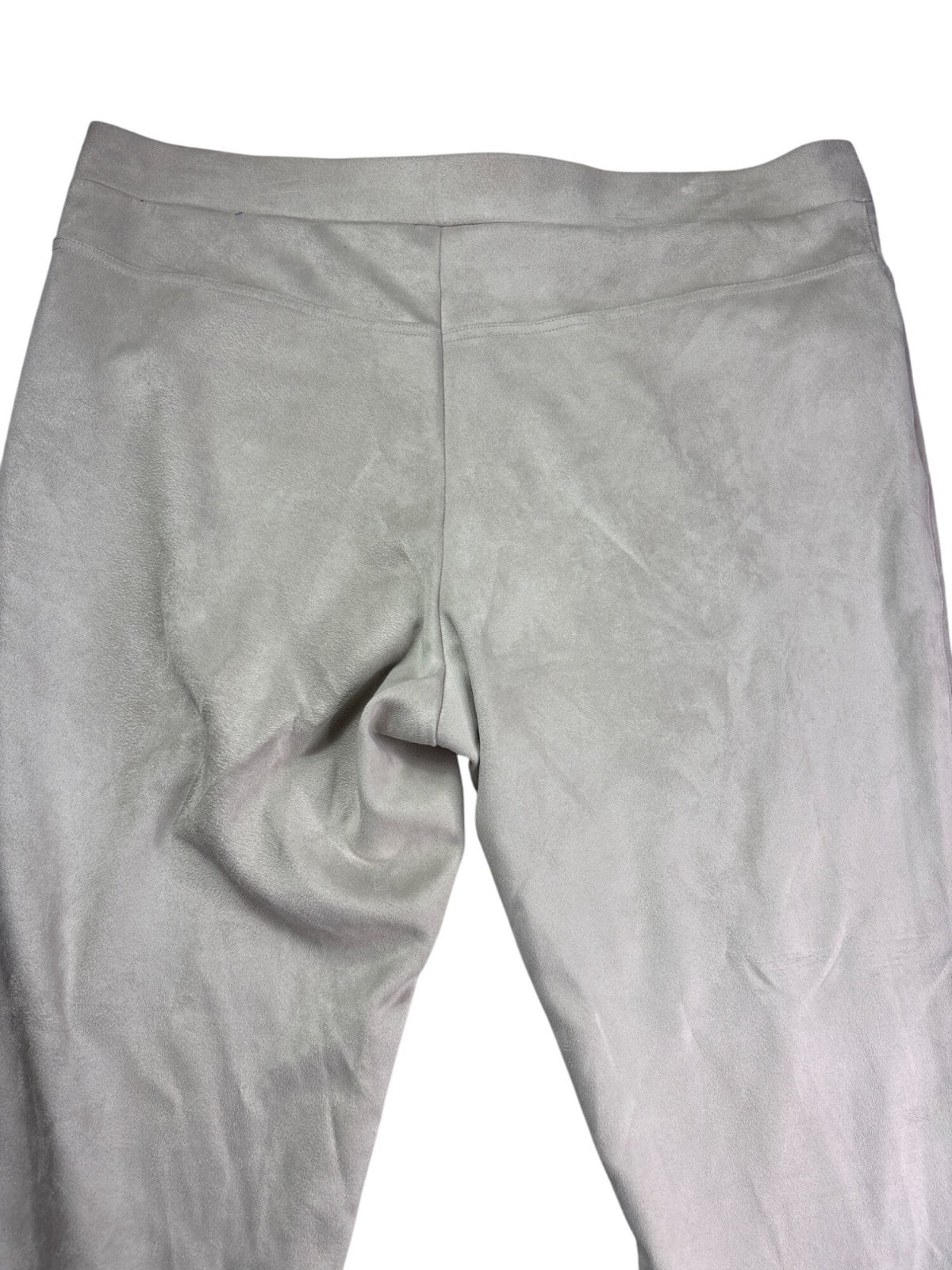 Vass Joan Vass Womens Pants Soft Fauz Suede Fabric Size XL Beige