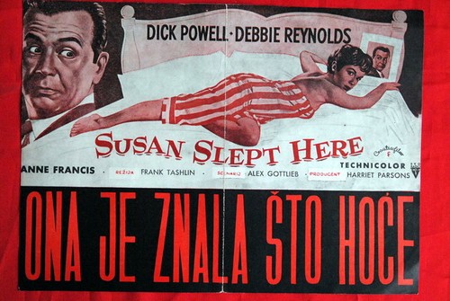 SUSAN SLEPT HERE DEBBIE REYNOLDS 54 EXYU MOVIE PROGRAM - 第 1/1 張圖片