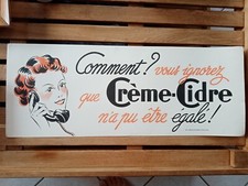 ANCIENNE AFFICHE PUBLICITAIRE CREME CIDRE BEAUTE PARFUM ANNEE 50 grand format