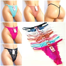 Lot 3-12 Women Sexy High Cut G-string Thongs T-back Underwear Panty Lingeries 14