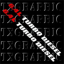 6.4l Turbo Diesel Vinyl Decals Stickers Ford Powerstroke 6.4l Engine