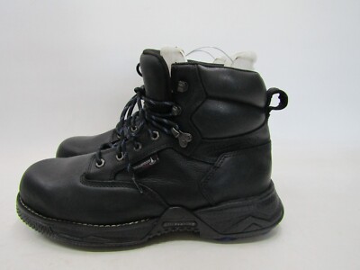 Wolverine Mens Sz 11.5 Black Leather Composite Toe Laces Comfort Work Ankle Boot Wolverine Mens Sz 11.5 Black Leather Composite Toe Laces  main image 4