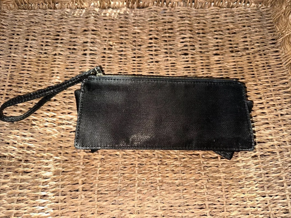 Bolso sin asas Kate Spade muñequera negro lazo metálico vintage pequeño Becca Foto 4 de 4