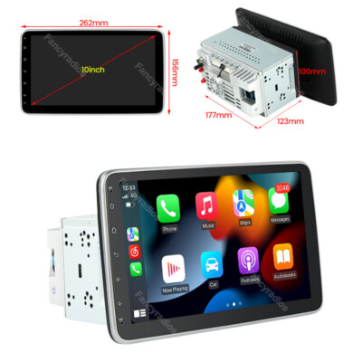 10.1'' Apple CarPlay Android 12 Car Stereo Radio Rotatable GPS NAVI WIFI+Camera