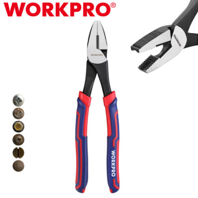 WORKPRO 8-inch Screw Extractor Plier Stripped Screw Remover Tool Linesman Pliers