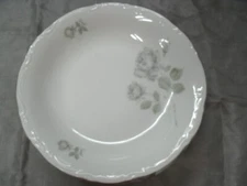 Vtg Mitterteich MYSTIC ROSE Set of 4~8" Soup Cereal Bowls Platinum Bavaria EC 1