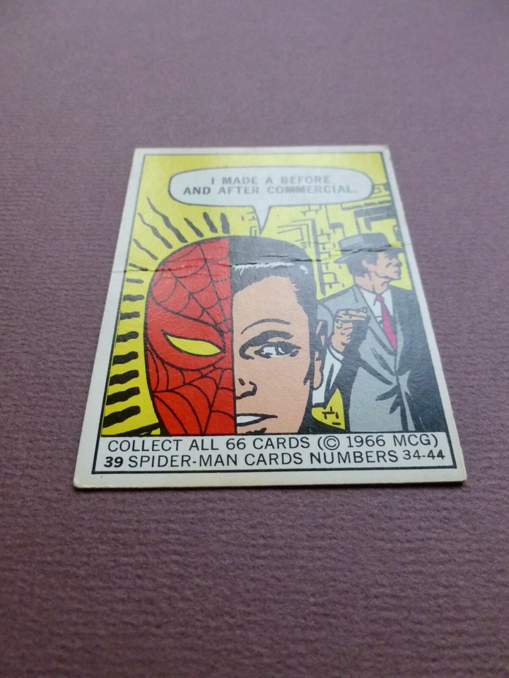 1966 Donruss - Marvel Super Heroes - SPIDERMAN - No. 39 - Image 2 of 4
