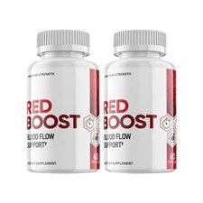 2-Pack Red Boost Blood Sugar Supports, Glucose, Metabolism - 120 Capsules