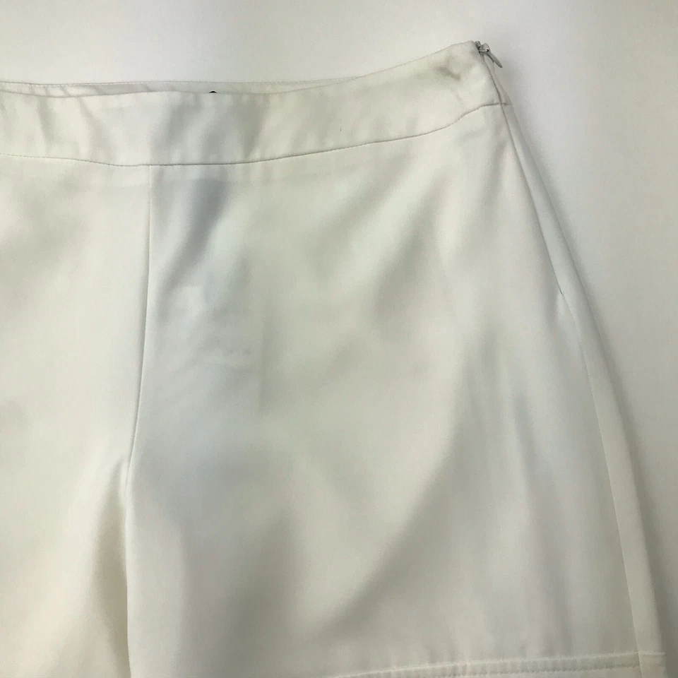 Pantalón deportivo Marina Rinaldi para mujer talla 10 blanco bolsillos con cremallera NUEVO Foto 3 de 4