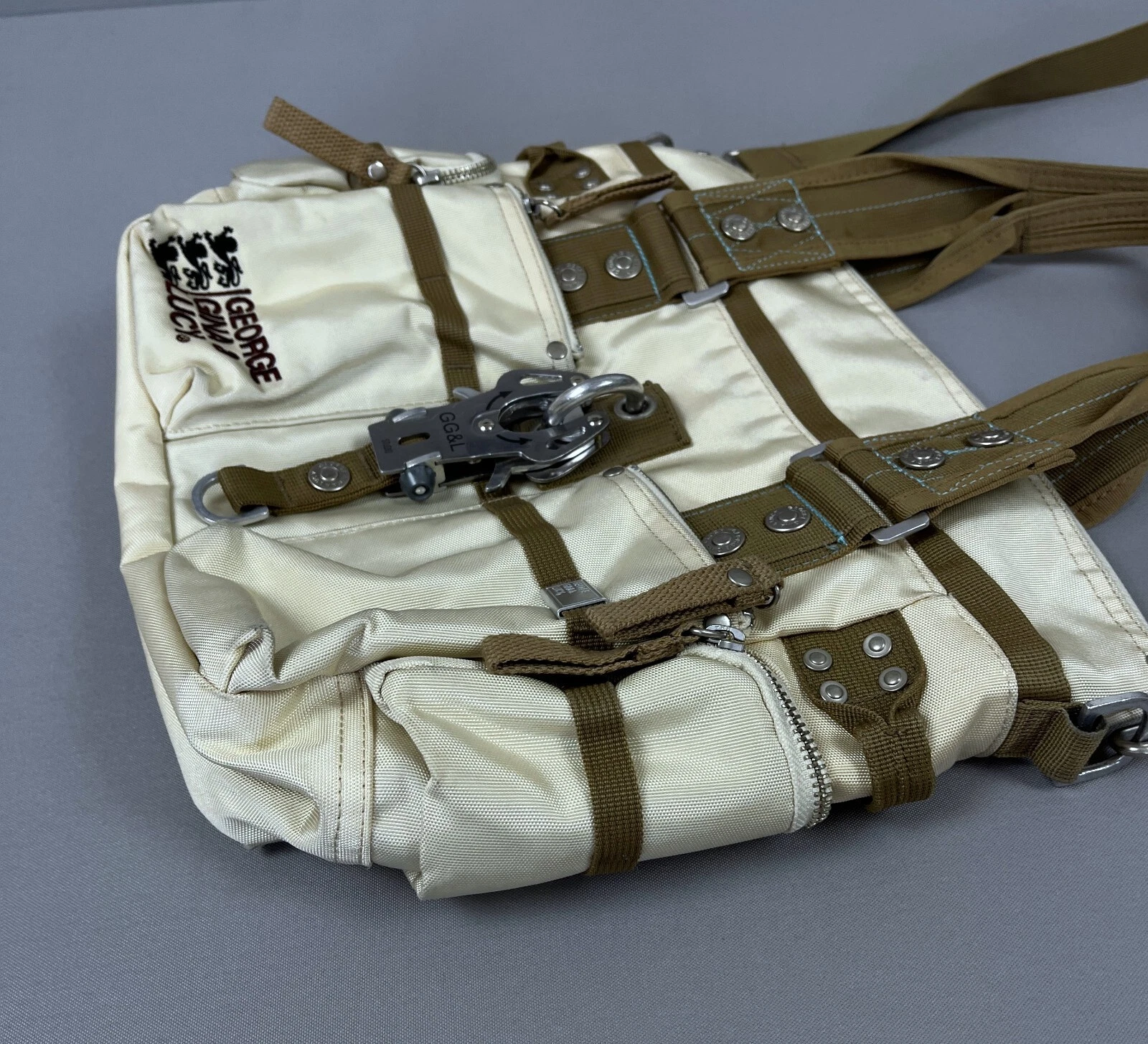 Rara borsa a tracolla in nylon stile Alyx George Gina & Lucy GGL Carbine Y2K 6IX