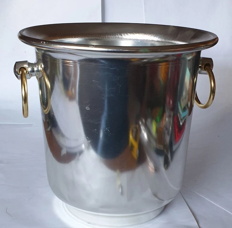 Secchiello per il ghiaccio produz.Italiana, vintage anni '80.Dim cm:dia 22 x 21h - Immagine 2 di 4