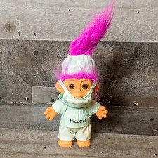 5" Russ Trolls Scrubs Doctor Surgeon Vintage Rare. Pink Hair