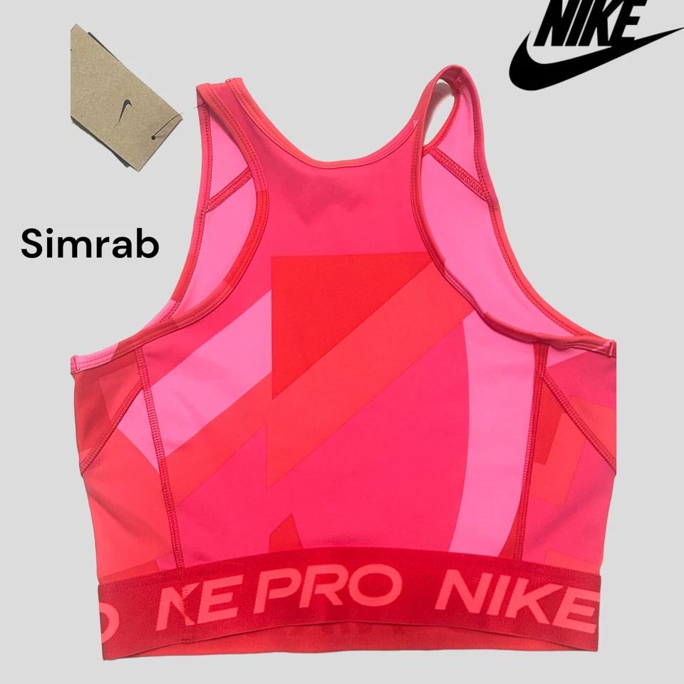 Camiseta sin mangas recortada de entrenamiento Nike Pro Dri-FIT para mujer T FD0954-635 elige la talla Foto 2 de 2