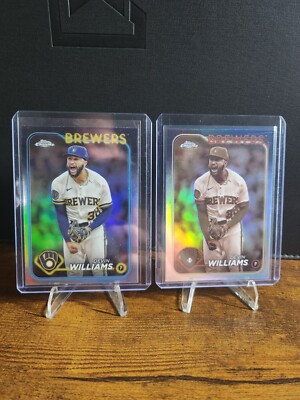 Parallel Lot-Devin Williams-'24 Topps Chrome Rainbow Foil & Sepia Refractor
