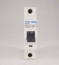 Hager NC110 10AMP C10 Type C Circuit Breaker Single Pole Consumer Unit Board