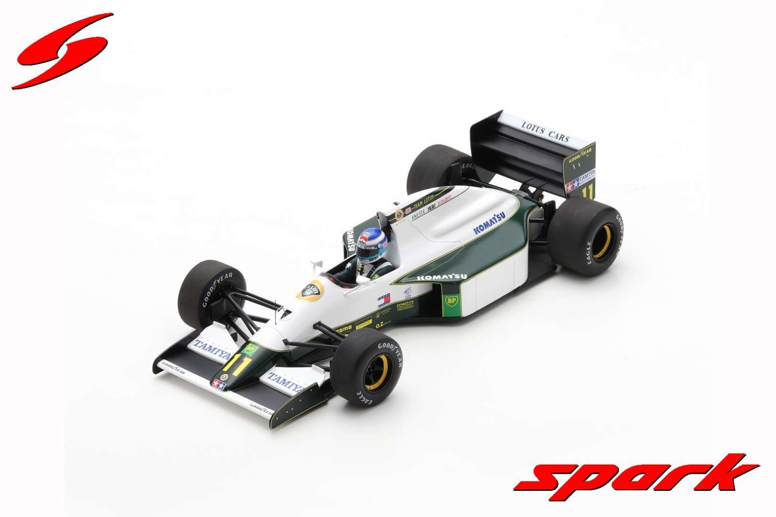 Lotus 102B No.11 Monaco GP 1991 MIKA HÄKKINEN - Spark 1/18 Résine