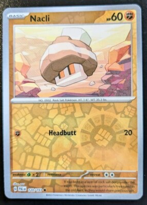 Pokemon - Nacli 120/193 - Reverse Holo - Paldea Evolved - NM/M