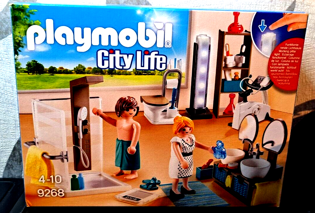 Playmobil City Life 9268 Salle de Bain Neuf et Emballage D