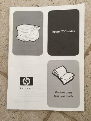 Genuine User Manual Guide HP PSC 700 