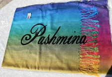 Fashion Pashmina Scarf Shawl Wrap 27" x 71" Elegant Deep Blended Colors