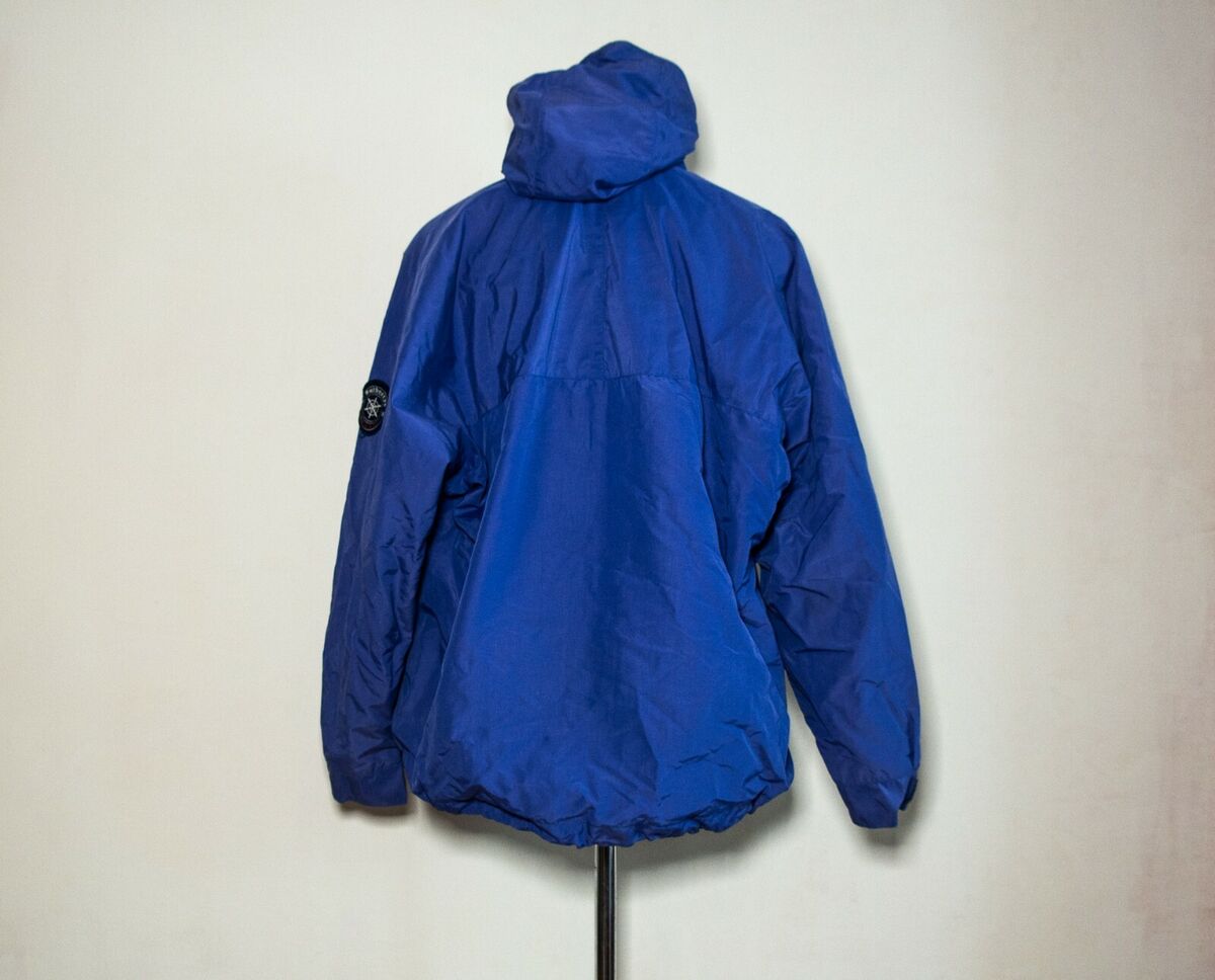 Burberry Vintage Hooded Anorak blue jacket L front logo | eBay Burberry Vintage Hooded Anorak blue jacket L front logo | eBay