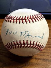 EDD ROUSH & HARMON KILLEBREW SIGNED AUTOGRAPHED ONL BASEBALL!  HALL OF FAMERS!