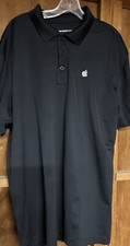 Apple logo POLO SHIRT Short Sleeve XL Embroidered