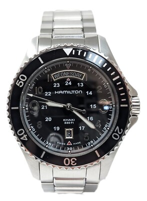 Orologio Hamilton Khaki King Scuba Diver All Stainless Steel Oversize Watch Swis