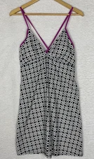 RAJ Swimwear Swim Dress Womens Large Halter Patterned Adjustable Straps Beach