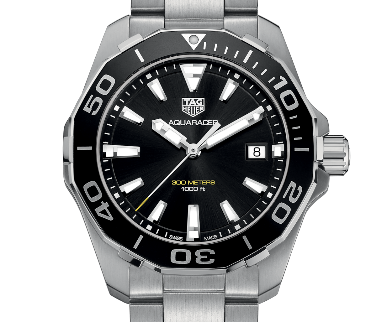 TAG Heuer Aquaracer Men's Black Watch - WAY111A.BA0928 for sale online |  eBay