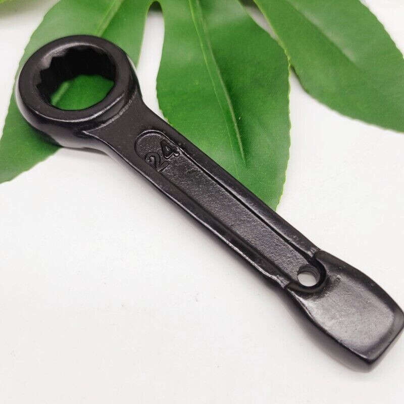 KS TOOLS Slogging Ring Spanner, 24mm - Heavy Duty Single Piece Alloy Steel
