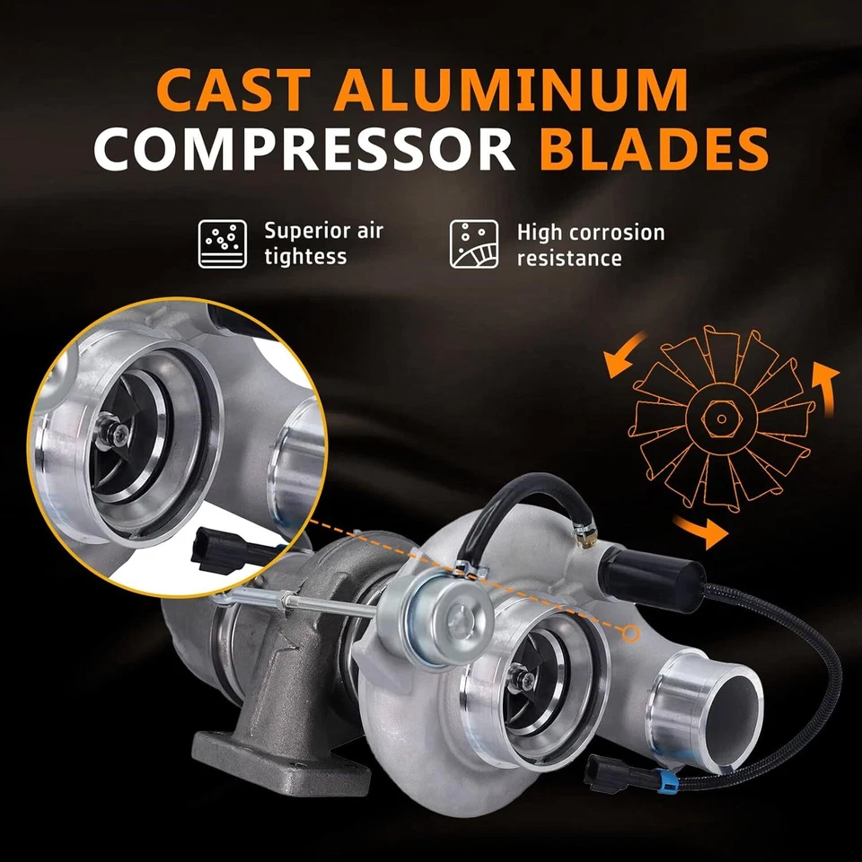 Turbocompresor para camioneta Dodge Ram 2500 3500 automático/manual 5,9 L 2004,5-2007 Foto 4 de 4