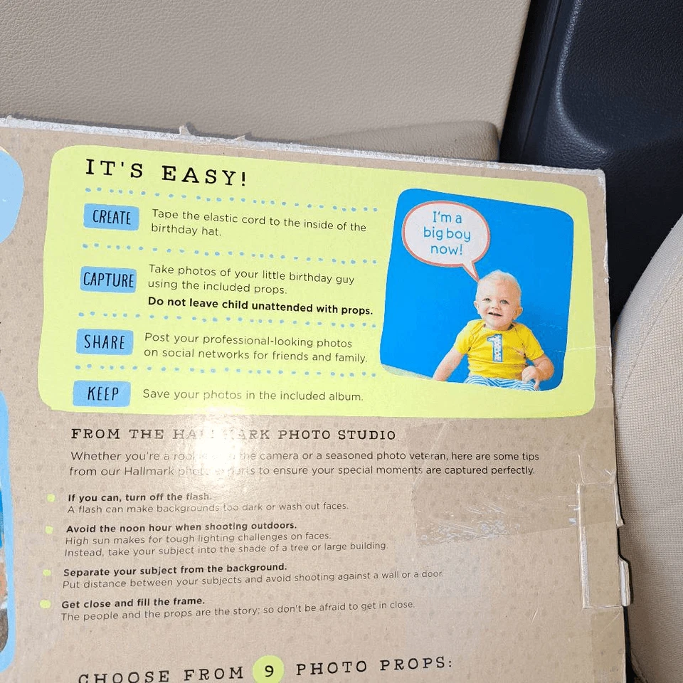 Kit de 1er Cumpleaños para Bebé Niño Decoraciones Accesorios Foto 4 de 4