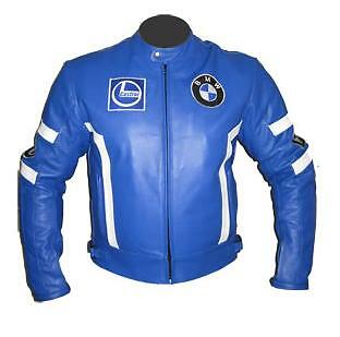 BMW Racing Motorbike Leather Jacket Biker Mens Motorcycle Leather