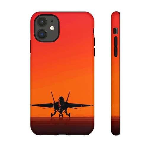 Jet Fighter Orange Sunset Phone Case for iPhone, Samsung Galaxy, Pixel - 第 121/239 張圖片
