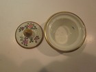 VINTAGE FRENCH FLORAL PORCELAIN INKWELL WITH THREE PEN HOLDERS - NICE - LOOK !!! — photo 6