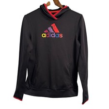 ADIDAS Climawarm Hoodie Sweatshirt 2013 Colorful Women's Medium Spell Out