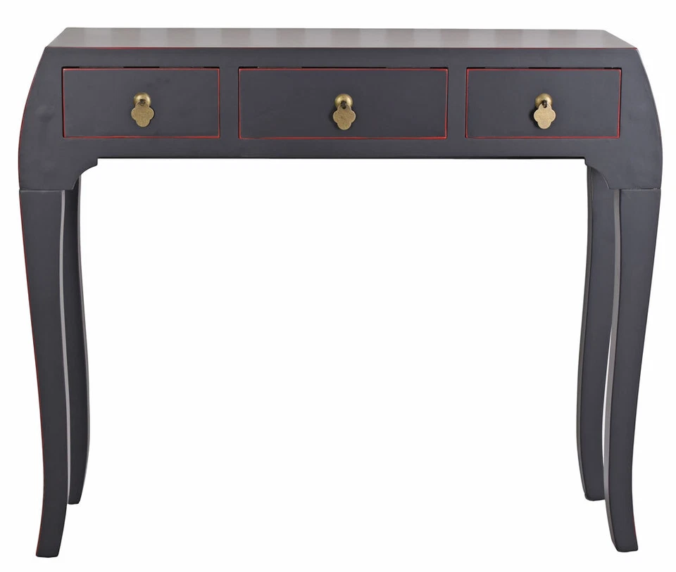 Konsolentisch Schwarz Wandtisch China Tischkonsole Chinesischer Hochzeitsschrank