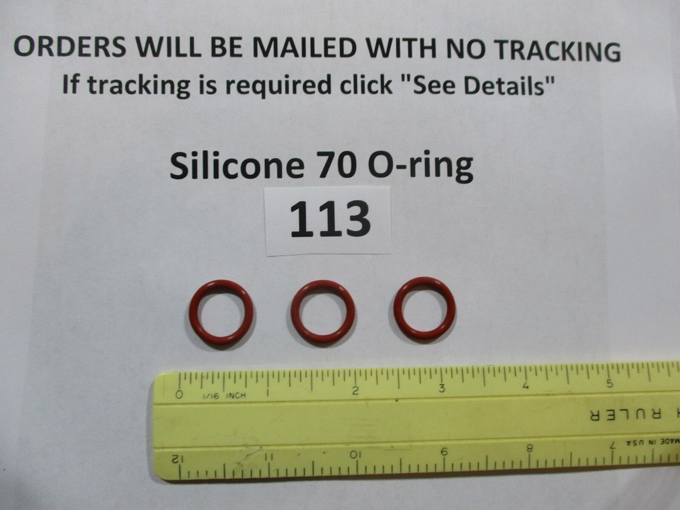 2-Pack #129 Silicone O-Rings: 70 Durometer, 1-9/16 ID X 1-3/4 OD X 3/32 Thick | American Made