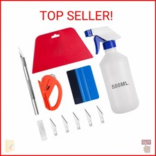 Luxiv 5 Pcs Car Window Tint Application Tool Kit Film Squeegees Scrapers Luxiv 5 Pcs Car Window Tint Application Tool Kit Film Squeegees Scrapers