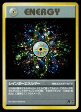 Rainbow Energy Holo *Swirl* Rare Team Rocket Pokemon Japanese Lightly Played