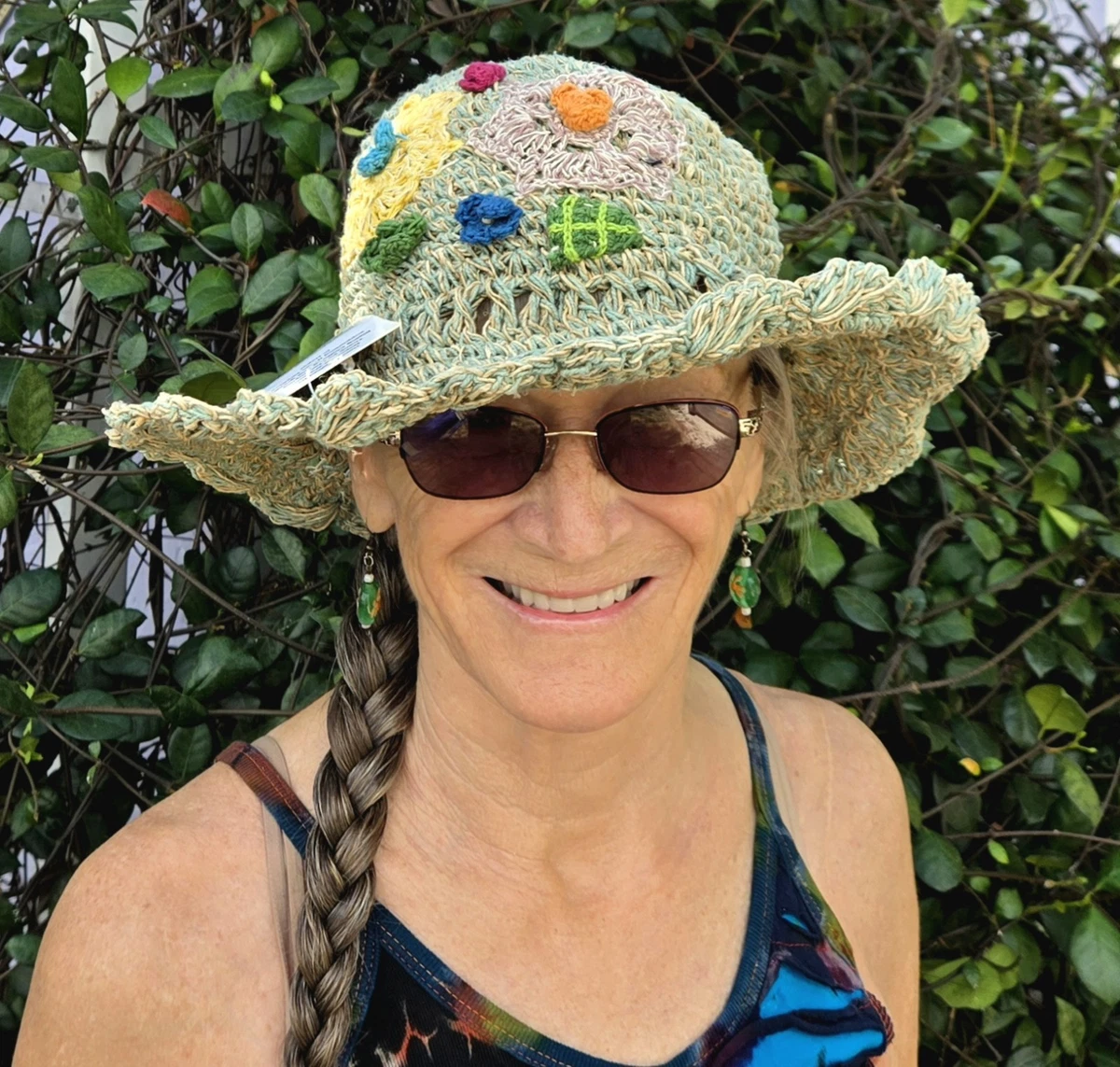 Rising International Made In Nepal\' Boho Cream Lined Wool Hat Colorful Accents Rising Tide Nepal Wool Beanie Hat Pom Pom Nordic Colorful  main image 3